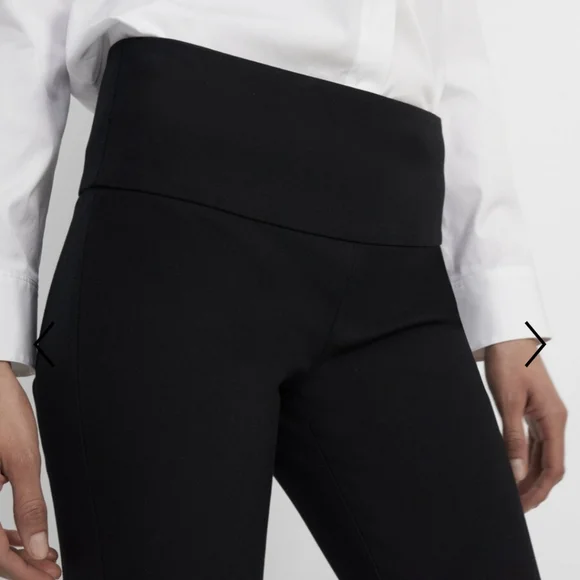 THEORY Yoke Pants Black New Sz.8 - Picture 3 of 9